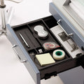 The Häfele sliding pencil tray Standard shown fitted in a drawer