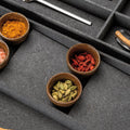 The Häfele FineLine OrganiQ slanted spice insert shown fitted in a drawer