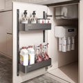 The Häfele Utensio Plus H2 door rack shown fitted in a drawer