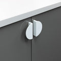 Half Moon Furniture Pull Handle Material Aluminium Colour/Finish Nickel-plated brushedBrass brushedBlack mattWhite matt Hole centre 64 mm Note Please order screws separately:022.35.225: 22mm Screws for use with all Häfele handles where panel thickness is