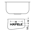 Häfele Undermount Single Bowl Sink
