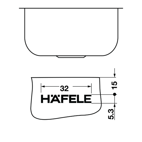 Häfele Undermount Single Bowl Sink