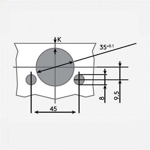 DTC 110° AWSO HINGE, FULL OVERLAY,