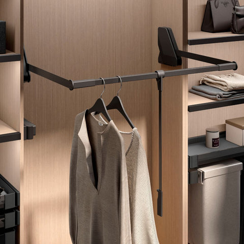 Kesseböhmer Conero Wardrobe Lift in black