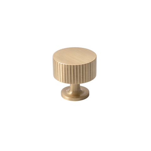 Freya Solid Brass Knob | Satin Brass S - M