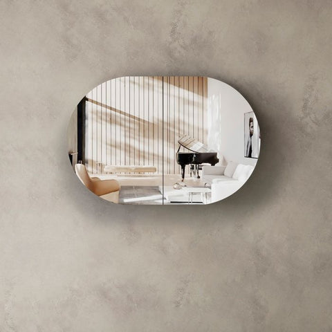 COOGEE Shaving Cabinet 900mm Natural Oak / Black Oak / White with Optional USB LED