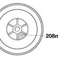 Universal Coloured Waste Features: Highly durable 304 stainless steel construction.Easy to clean lift-out design.Physical Vapour Deposition (PVD) coating toprovide a more corosion-resistant finish whileremaining environmentally friendly. Finish: GoldBlack