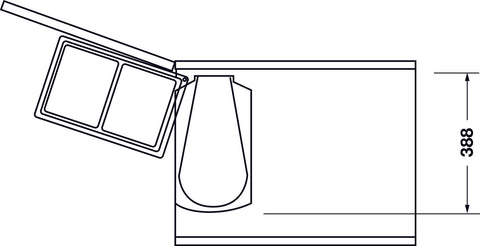 Waste bin, Hailo Duo