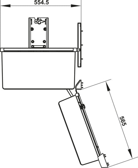 Häfele Utensio deluxe pantry unit dimensions