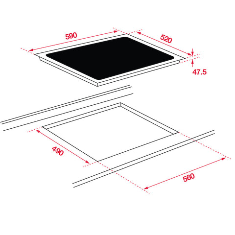 Hafele 60cm Ceramic Cooktop