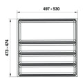 Scoop Cutlery Insert 600mm Features: Agoform cutlery insertDesigned to suit the Hafele Matrix Box S drawers with a depth of 500mmSupplied with dividers (3 small and 1 large) Colour: White Material: Plastic, vacuum formed Tray Dimensions: 497 x 472 x 62mm