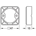 Häfele Connect Mesh motion detector Area of Application: For controlling Häfele Connect Mesh components in a network Configuration: Programming of motion detector and brightness sensor via app to actuate each node of the network Version: Sensor (motion, b