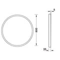 Häfele infinity Bathroom Mirror - Demister, illuminated, IP44 Area of Application: Bathroom Features: Integrated touch sensor on mirror surface, lighting recessed in glass, front light, demister to prevent fogging. Ready-made including driver and lighting
