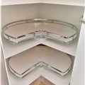 Corner Storage: 3/4 Lazy Susan (610mm diameter), Bottom Mount