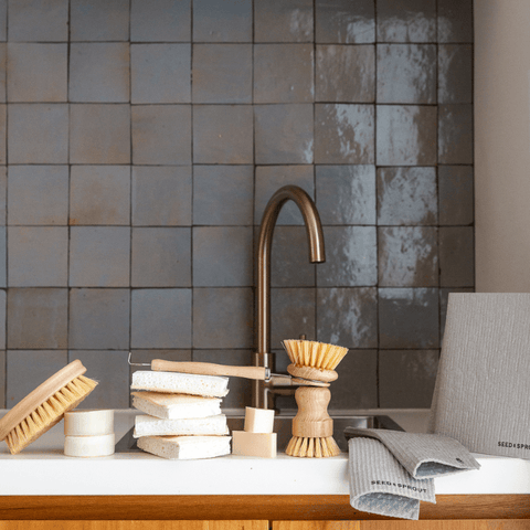 Compostable Sponge with Scourer