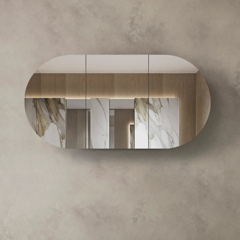 COOGEE Shaving Cabinet 1800mm Natural Oak with Optional LED