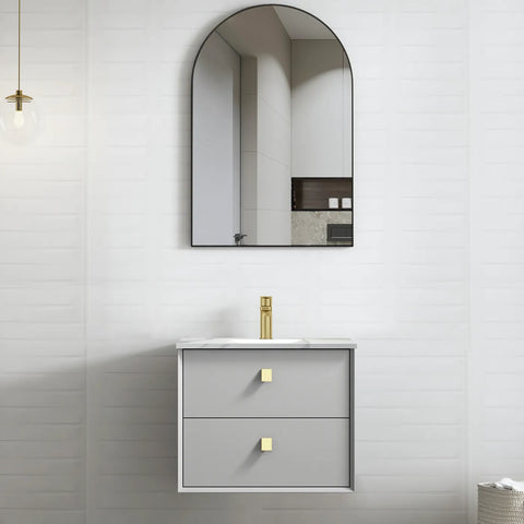 BOSTON Wall Hung Vanity 600mm Light Grey-Clearance