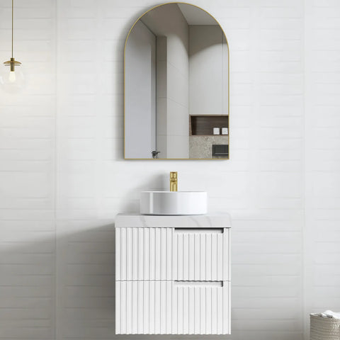 Vanity NOOSA Wall Hung 600mm Matte White