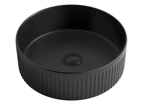 OXFORD Matte Black Basin (Round: 395x395x125)