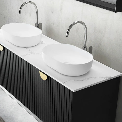 Vanity MARLO Wall Hung 1500mm Matte Black