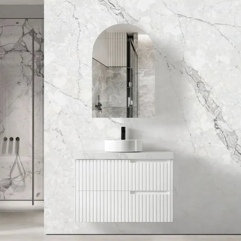 Vanity NOOSA Wall Hung 900mm Matte White