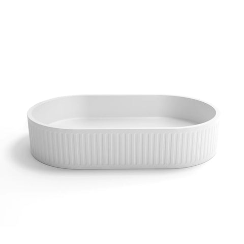 HUDSON Concrete White Basin (Oval:600x350x120)