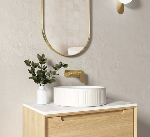 HUDSON Concrete White Basin (Round: 400x400x120)