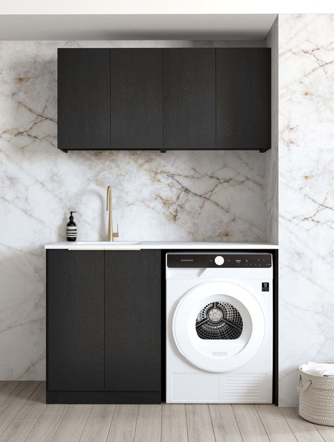 Byron Black Oak Cabinet Laundry Set 1305x600x2100 (Style B)