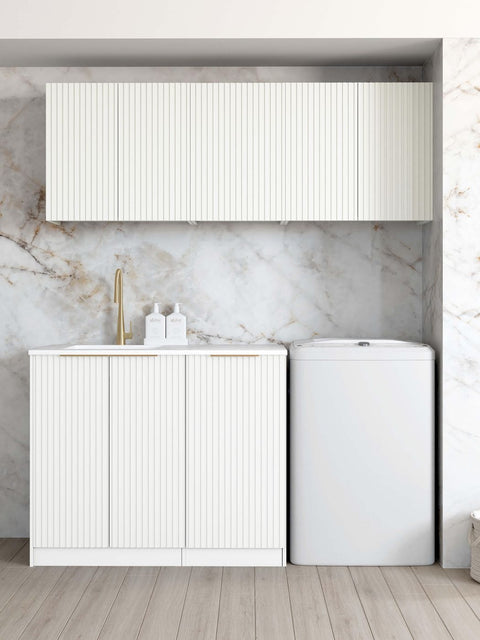 Noosa White Cabinet Laundry Set 1715x600x2100 (Style B)