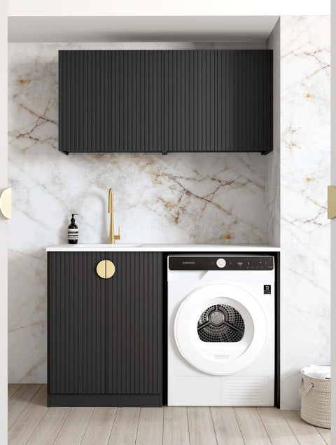 Marlo Black Cabinet Laundry Set 1305x600x2100 (Style B)