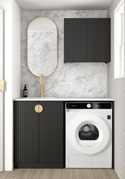 Marlo Black Cabinet Laundry Set 1305x600x2100 (Style A)