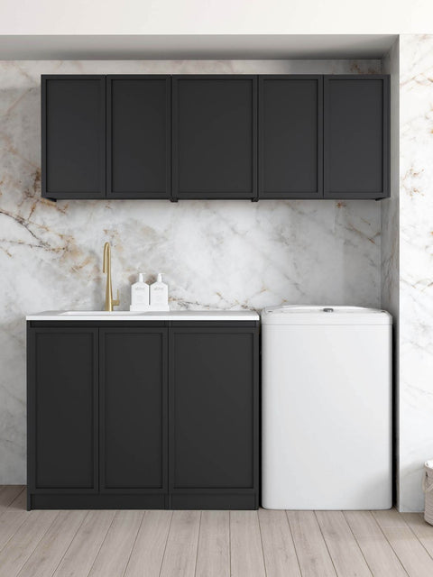 Hampshire Black Laundry Set 1715x600x2100 (Set B)