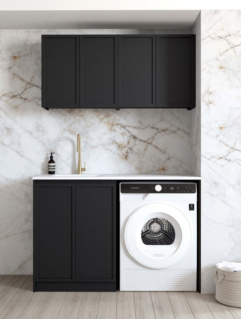 Hampshire Black Laundry Set 1305x600x2100 (Set B)