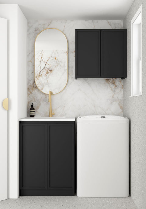 Hampshire Black Wall and Base Cabinet (650mm)