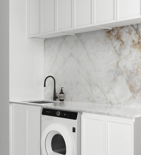 Hampshire White Laundry Cabinet Set 1960x600x2100 (Set B)