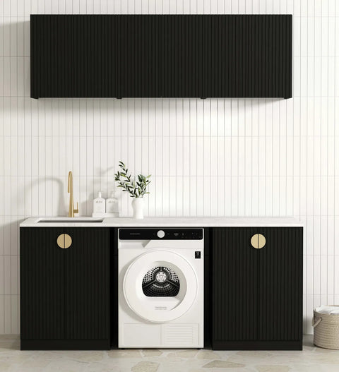 Marlo Black Laundry Set 1960x600x2100 (Style B)