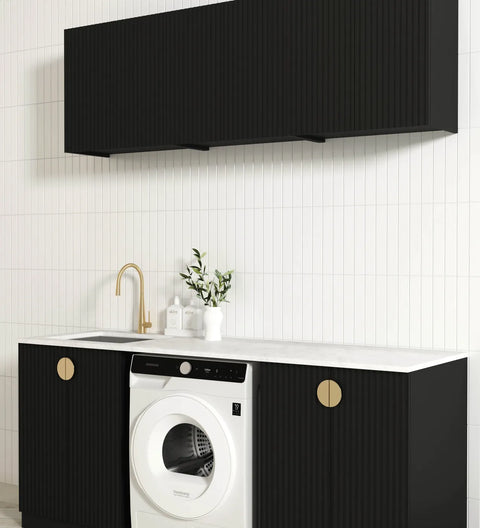 Marlo Black Laundry Set 1960x600x2100 (Style B)