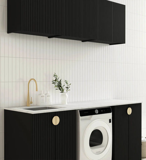 Marlo Black Laundry Set 1960x600x2100 (Style B)
