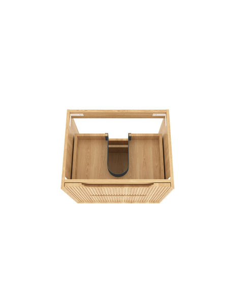 BYRON Fluted Wall Hung Vanity Woodland Oak (All Sizes)