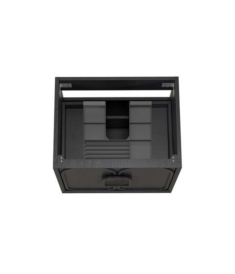 BALMORAL Mark II Wall Hung Vanity Black Oak (All Sizes)