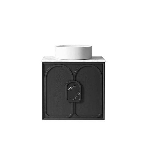 BALMORAL Mark II Wall Hung Vanity Black Oak (All Sizes)
