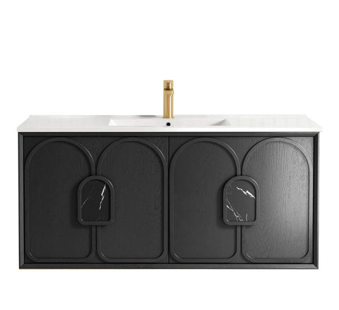 BALMORAL Mark II Wall Hung Vanity Black Oak (All Sizes)