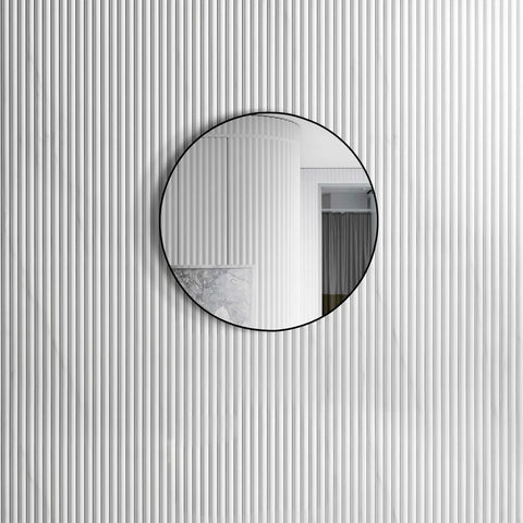 LONDON Round Mirror 700x700mm - Matte Black