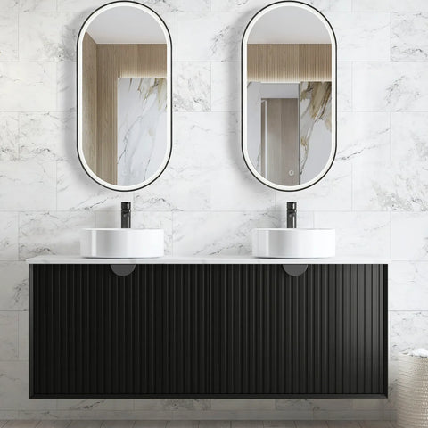 Vanity MARLO Wall Hung 1500mm Matte Black