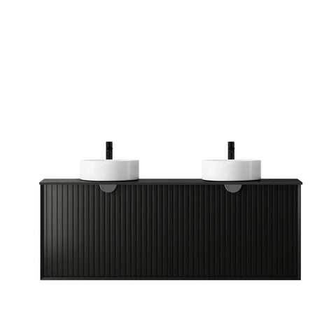 Vanity MARLO Wall Hung 1500mm Matte Black