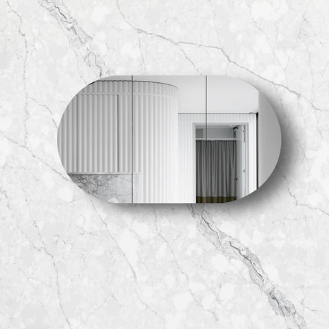 COOGEE Shaving Cabinet 1500mm White Oak with Optional LED