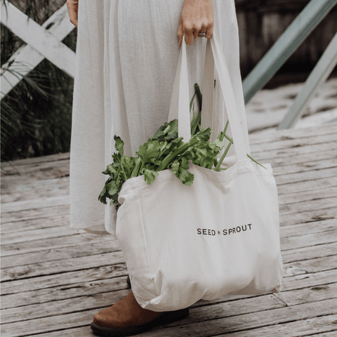 Organic Pocket Tote Shopping Bag