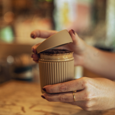 Reusable Glass Coffee Cup | 8oz