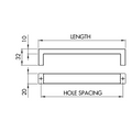 Dimensions drawing 1 — Handle Style 327