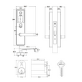 Genesis DL8800, Keyless Digital Entrance Smart Lock 5 in 1. Features: Easy User Guide Videos Multiple access modes: 1. Touchscreen with pin code 2. RFID key card and tag 3. Fingerprint biometrics 4. Mobile App stores up to 300 codes: - 9 x administrator I